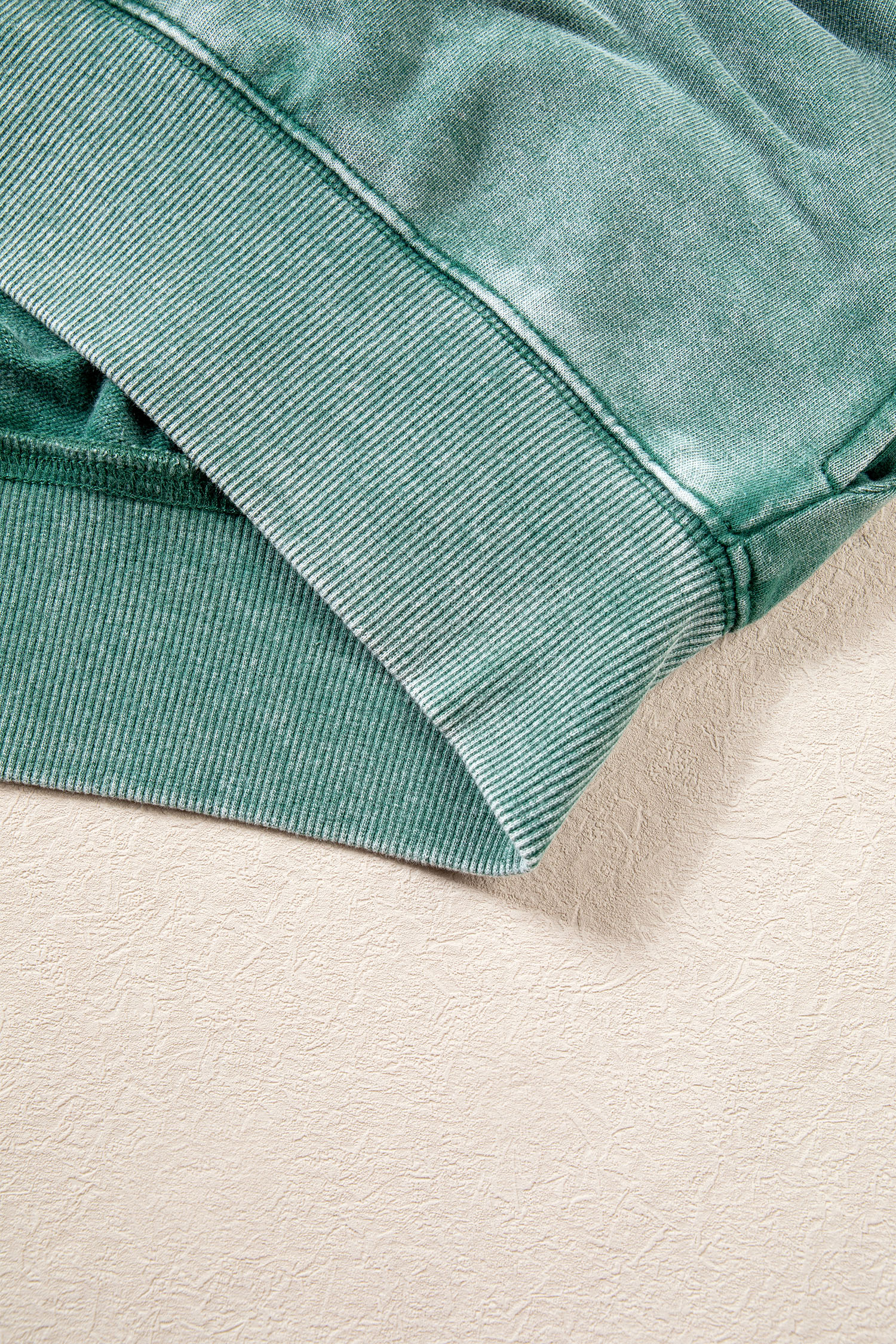 Washed Cotton Zip Jacket, Casual Women's Daily Sweatshirt - Detail View 7