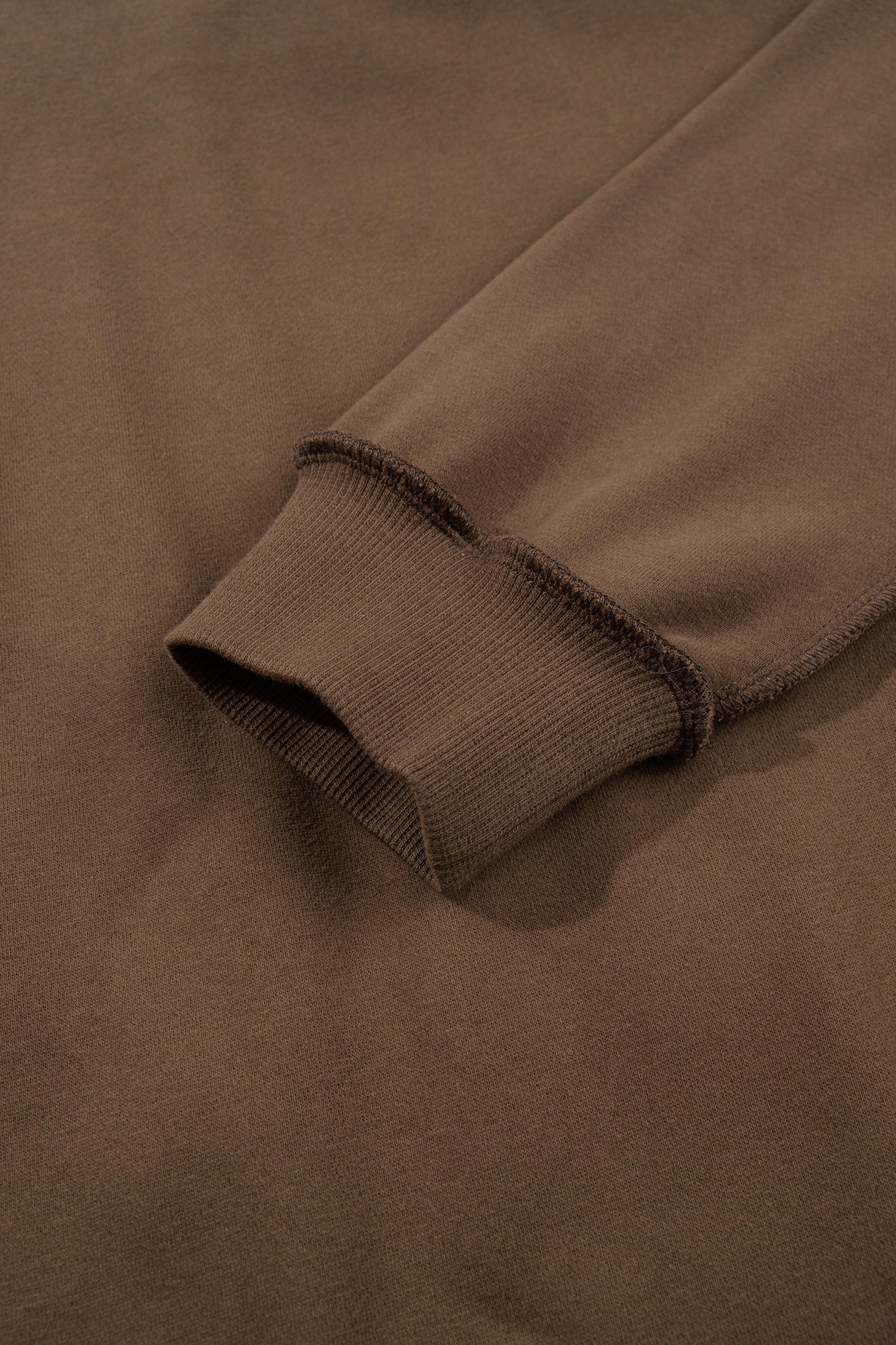 Women's Jesus Saves Sweatshirt, Casual Dark Brown Mock Neck - Detail View 10