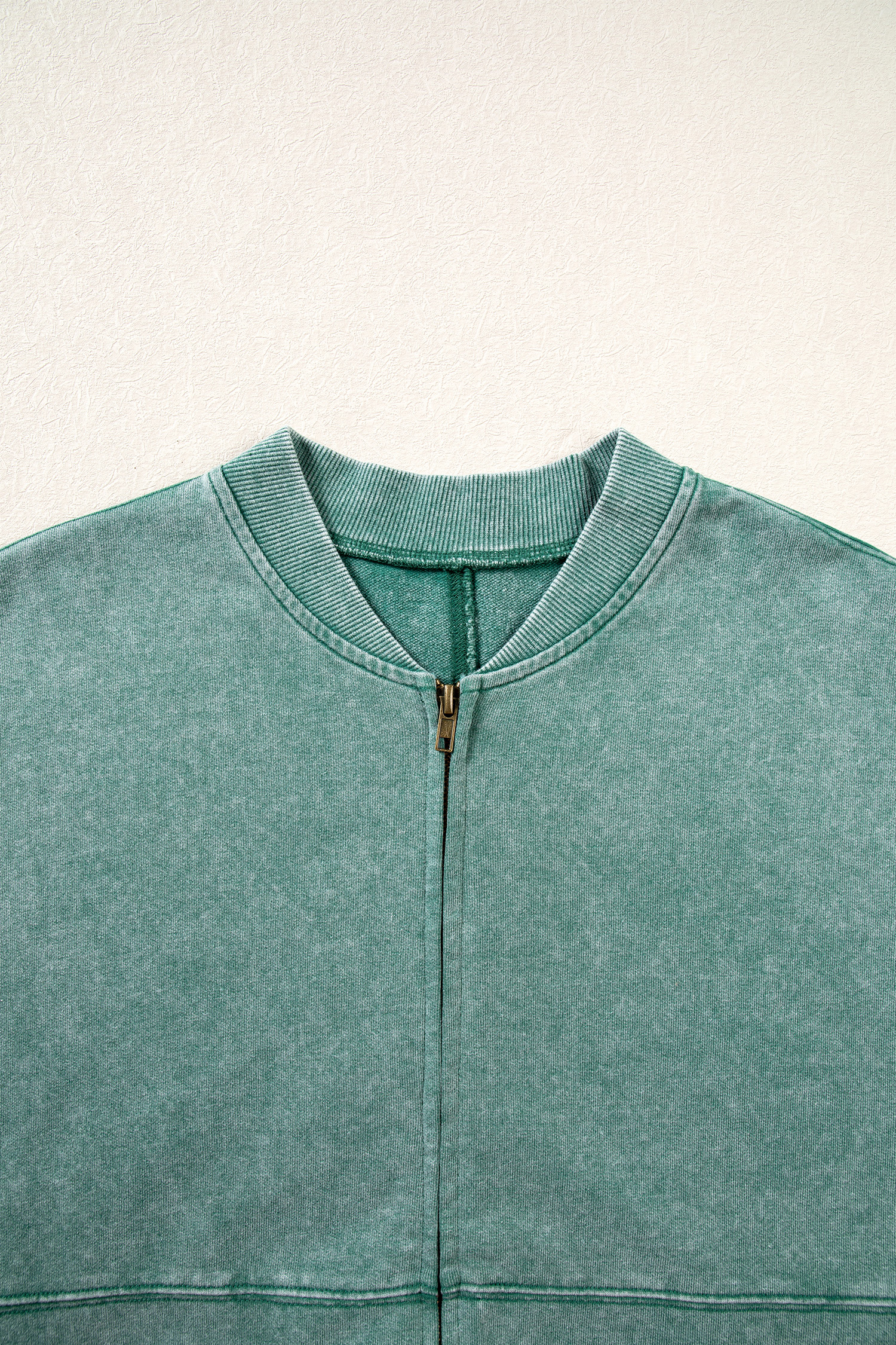 Cozy Pure Cotton Zip Jacket, Soft Women's Casual Sweatshirt - Detail View 12