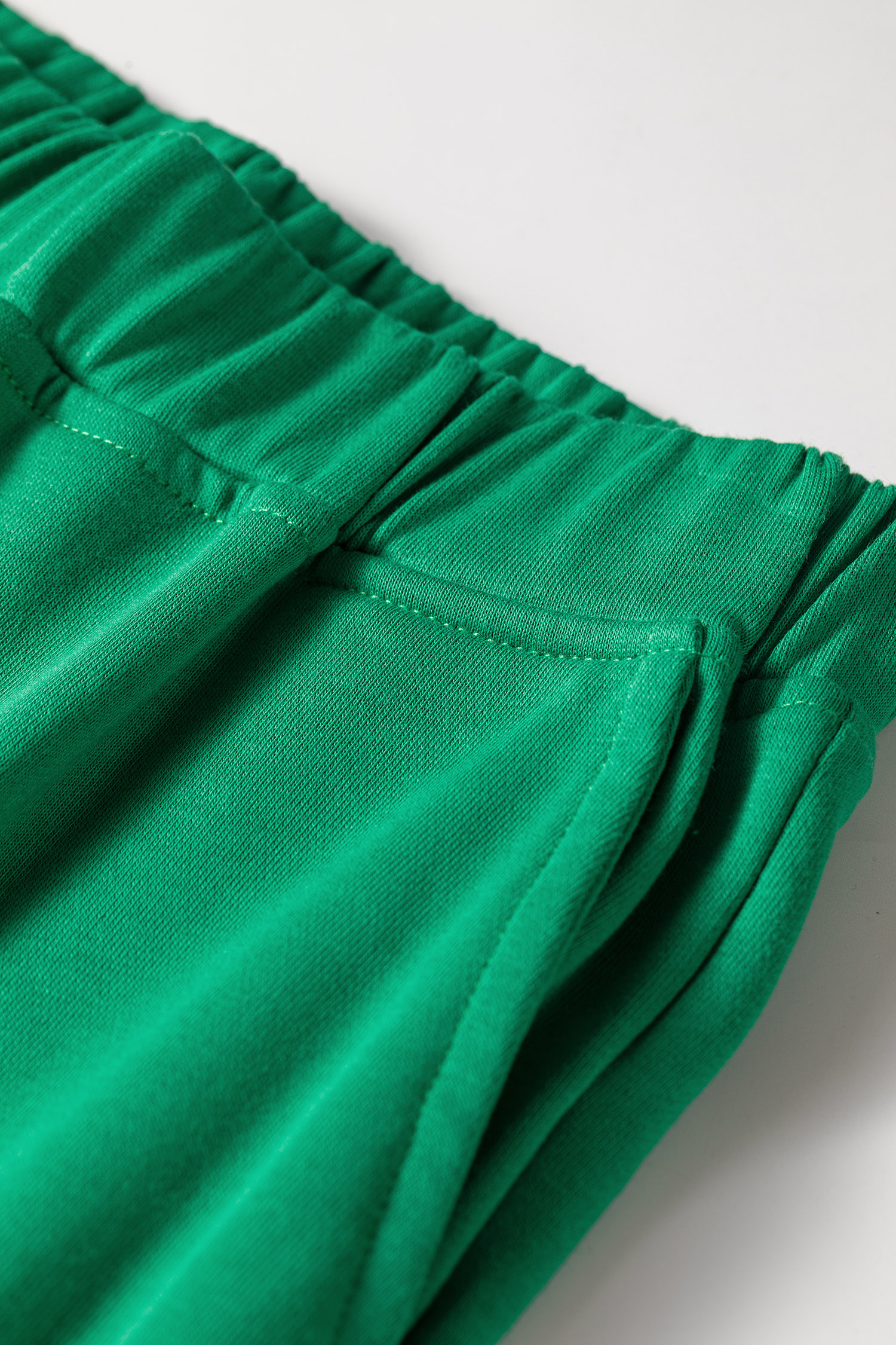 Bright Green Hoodie and Pants Set, Soft Autumn Women Set - Detail View 5