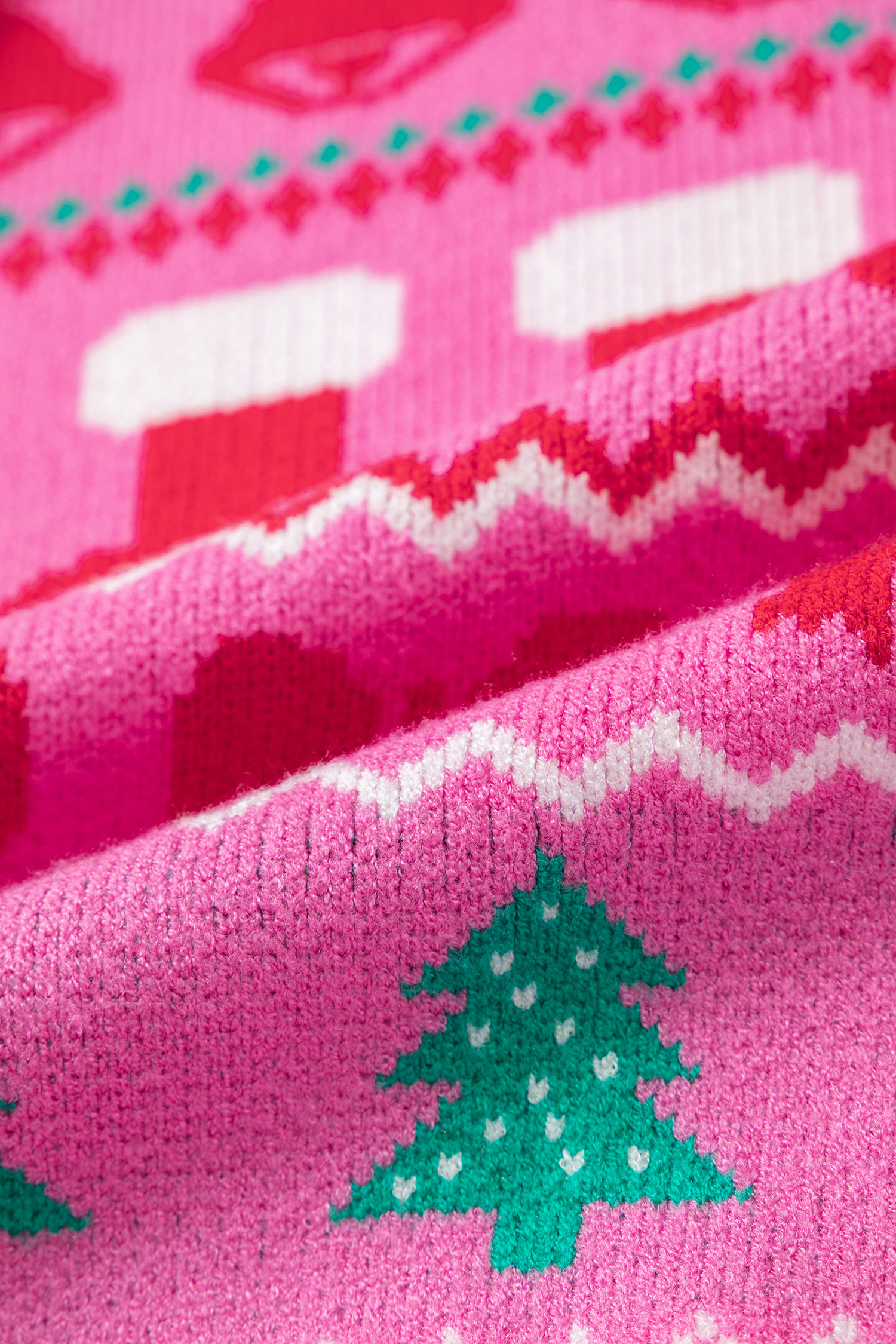 Soft Knit Christmas Sweater, Cozy Viscose Blend Women Top - Detail View 9
