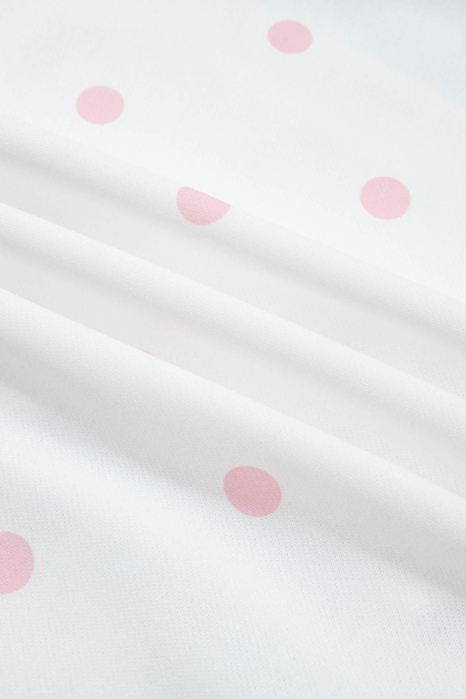 Pink Polka Dot Sweatshirt, Half Zip Relaxed Women's Pullover - Detail View 13