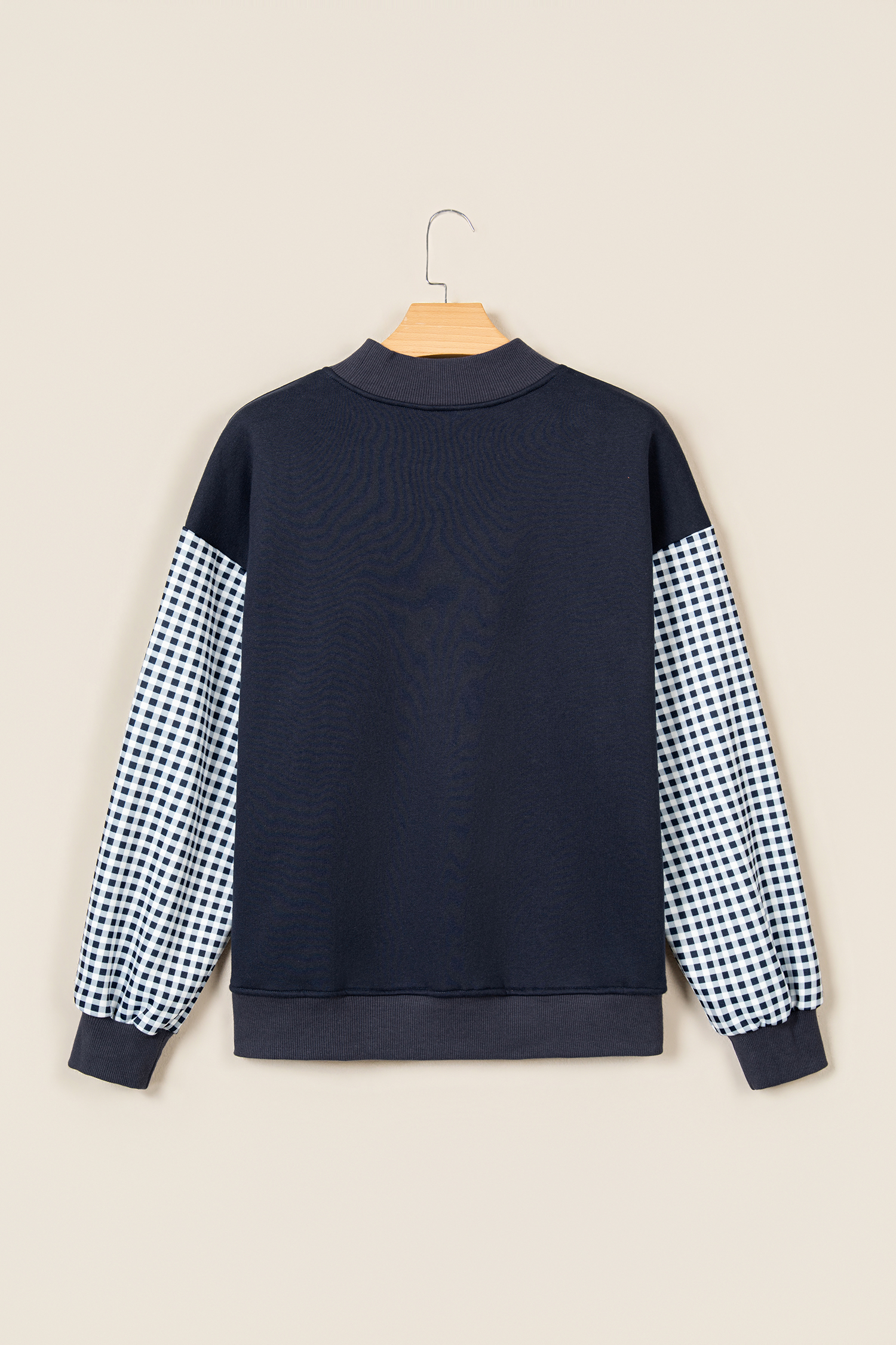 Loose Cotton Blend Sweatshirt, Women's Daily Shift Top - Detail View 3
