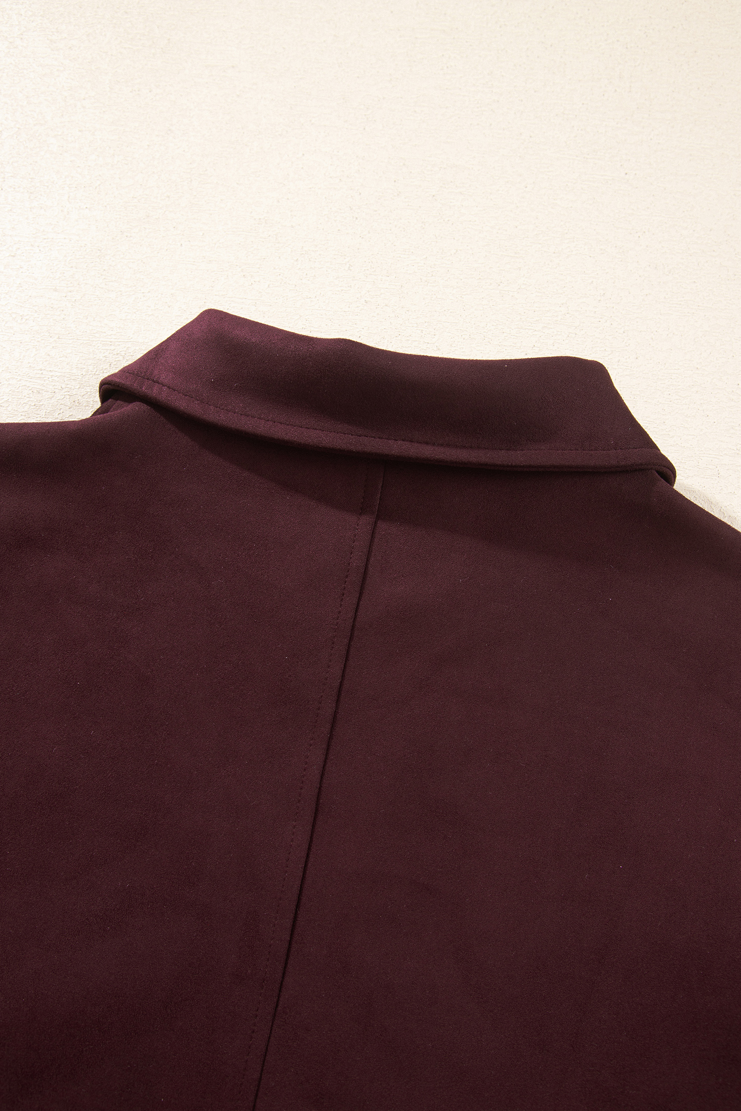 Chicory Coffee Women's Jacket, Solid Collar Bomber Style - Detail View 8