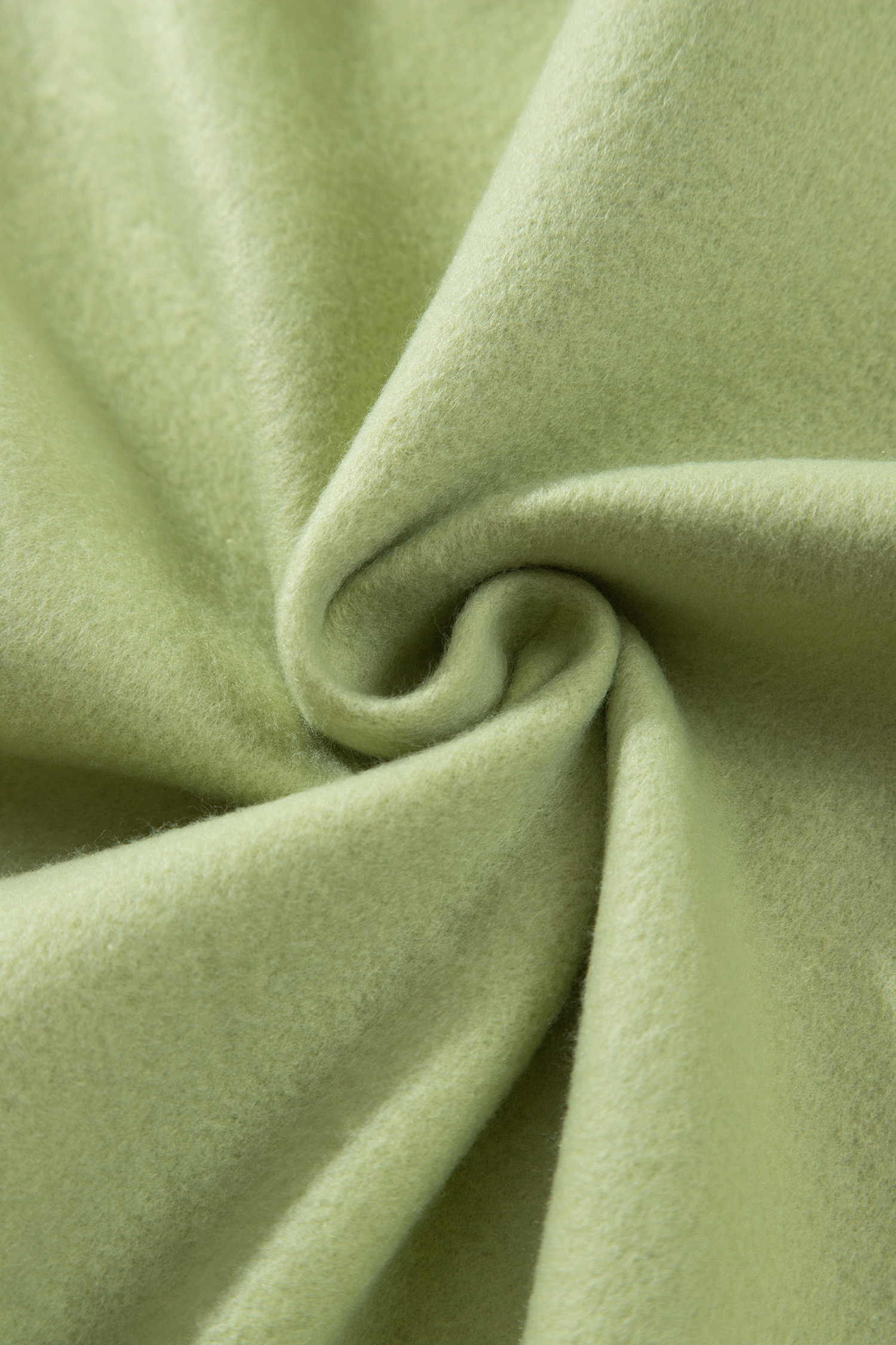 Women's Casual Sweatshirt, Green Mock Neck Fall Pullover - Detail View 12
