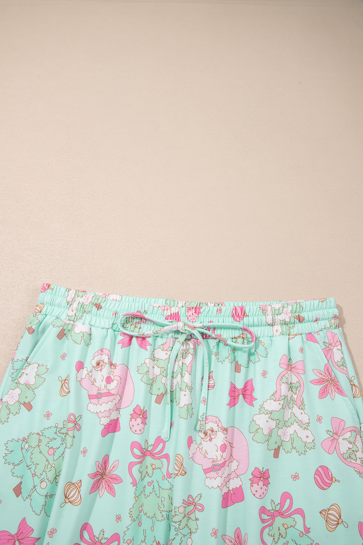 Women's Holiday Pajama Set, Festive Christmas Print Sleepwear - Detail View 11