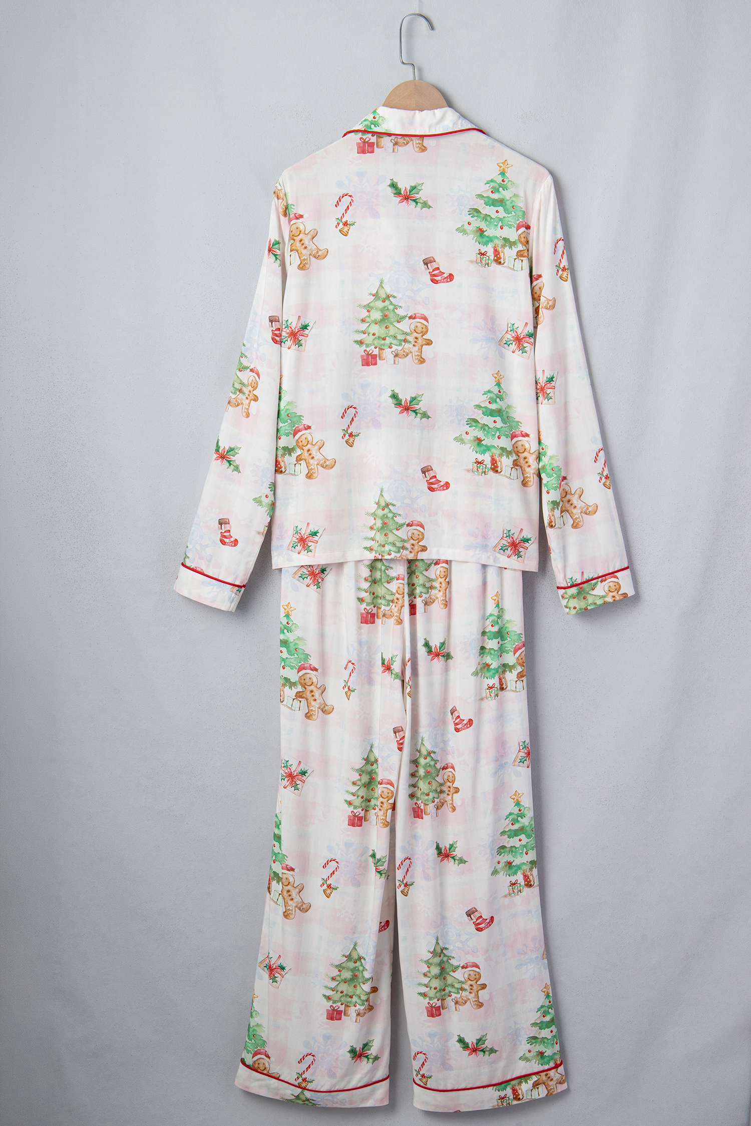 Women's 100% Viscose Pajama Set, Soft Long Sleeve Loungewear - Detail View 6