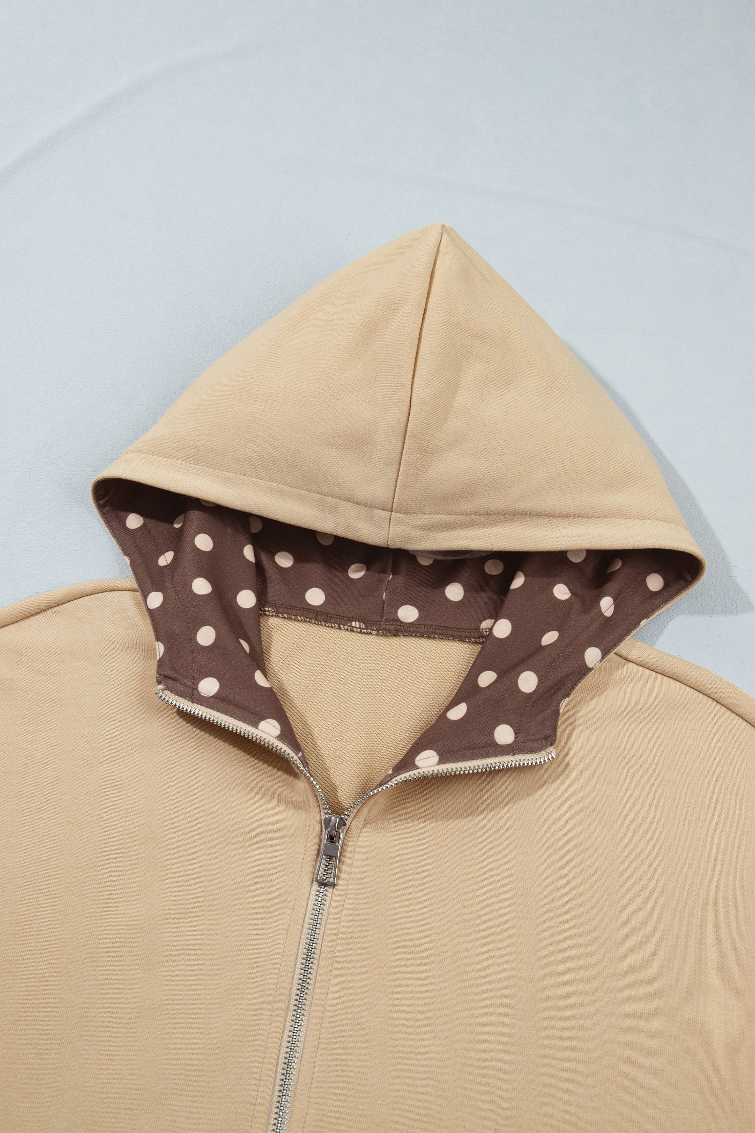 Women's Cotton Blend Hoodie, Cozy Zip Up Jacket - Detail View 6