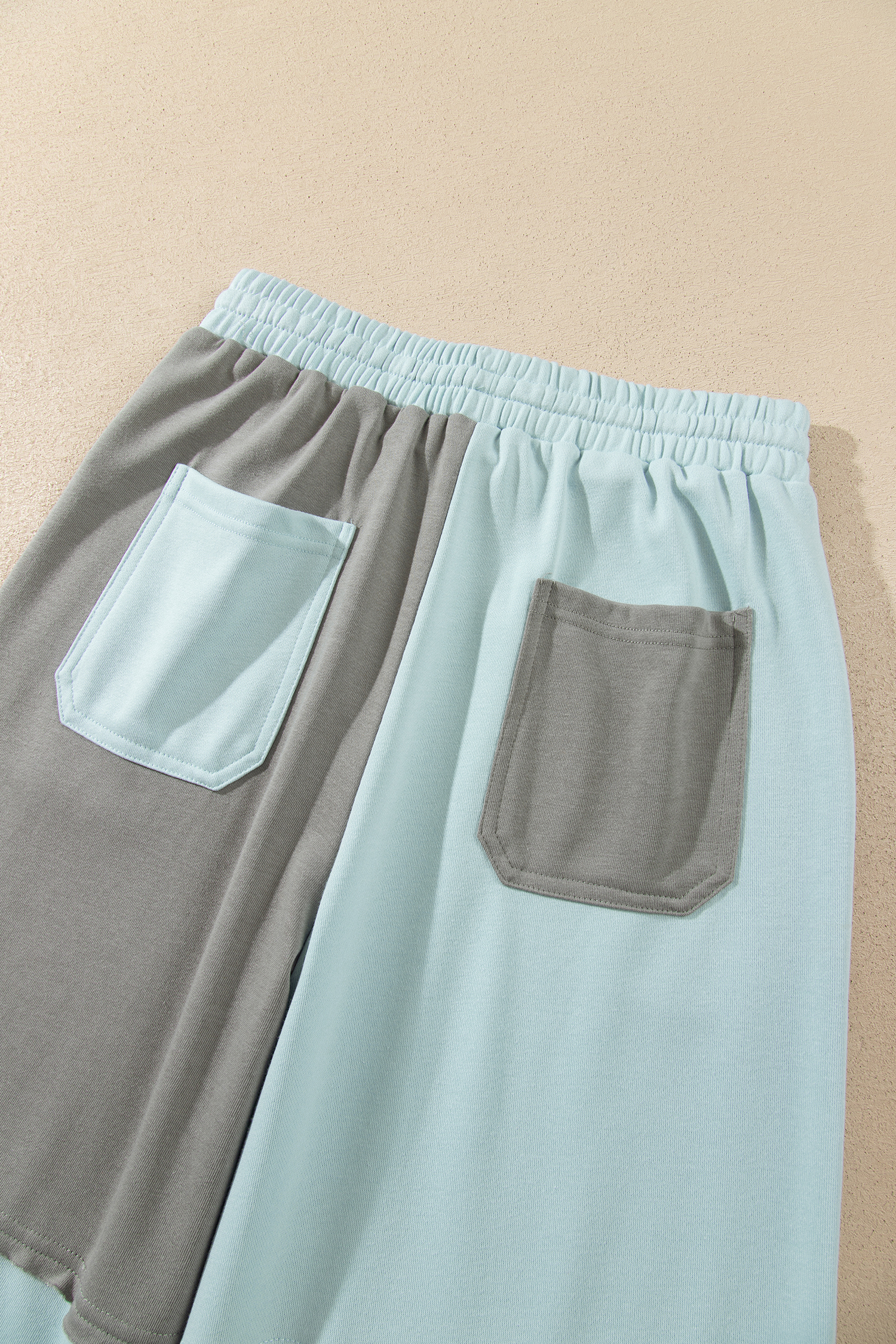 Women's Wide Leg Colorblock Pants, Casual High Waist Ankle - Detail View 13