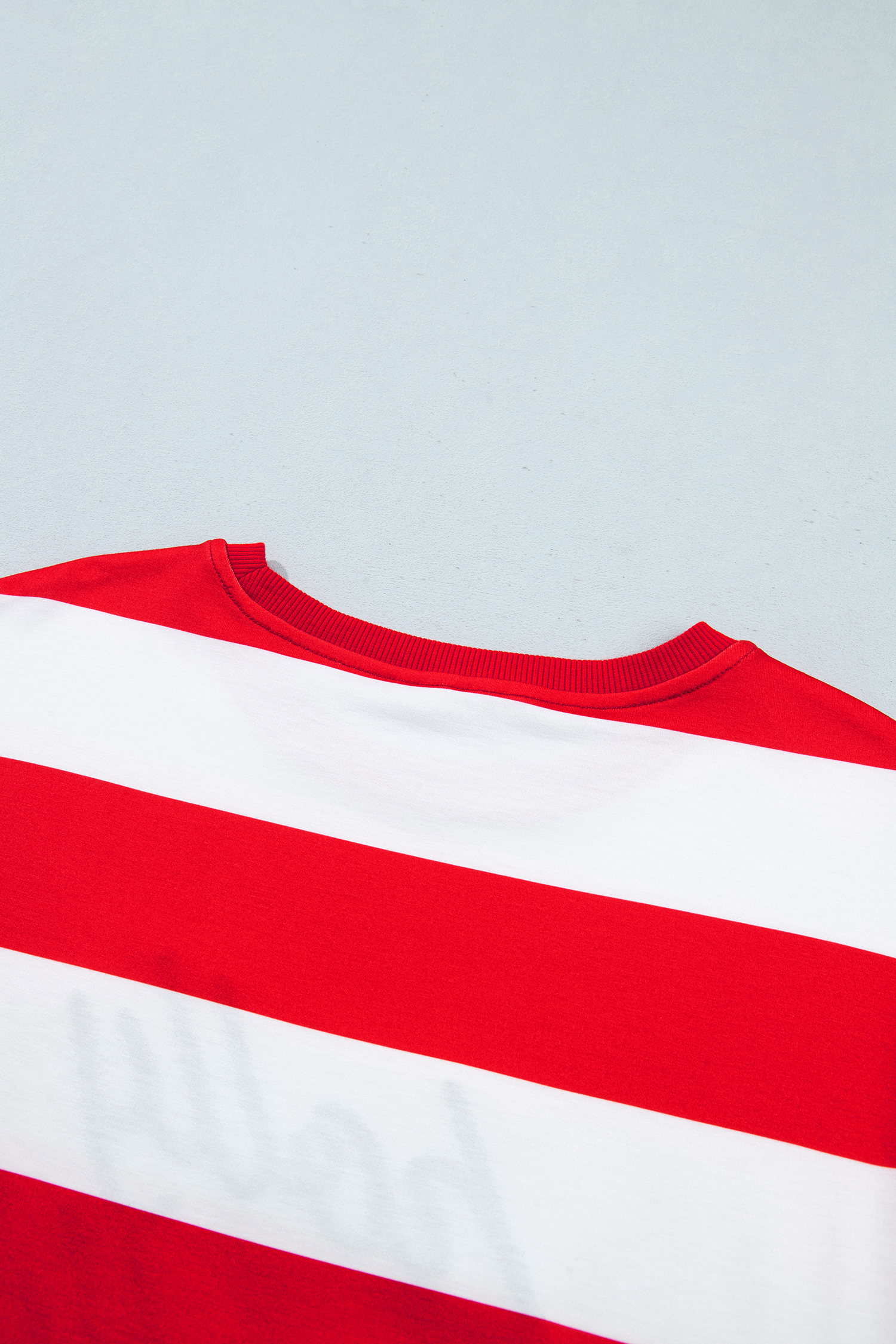 Women's Striped Holly Jolly Sweatshirt, Casual Pullover - Detail View 10