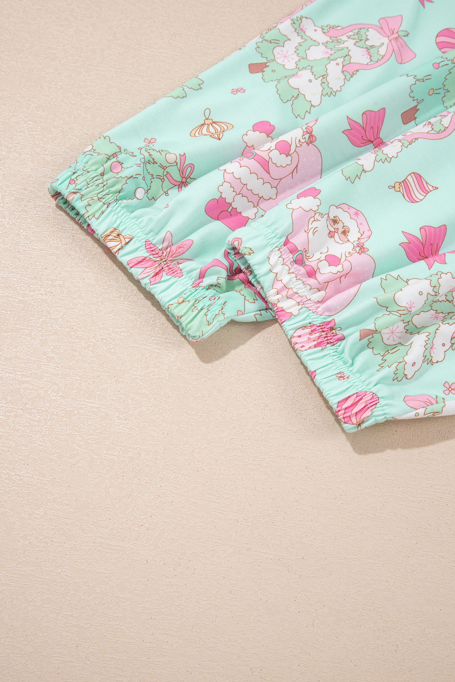 Women's Holiday Pajama Set, Festive Christmas Print Sleepwear - Detail View 14