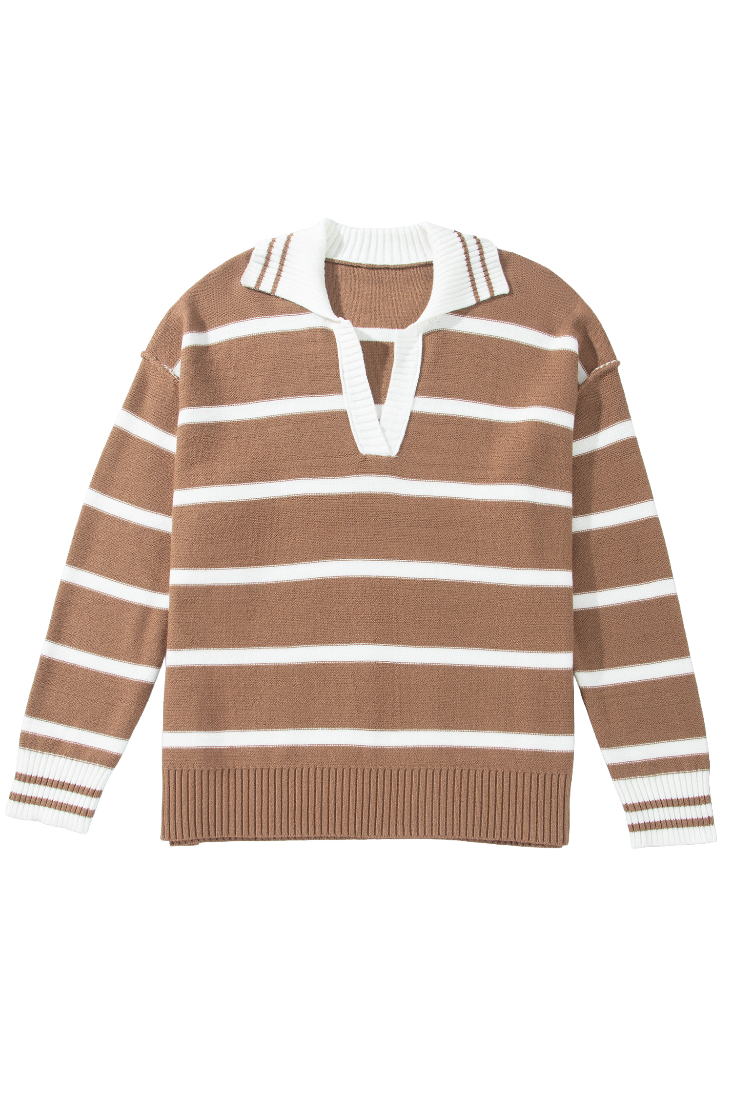 Women's Knit Long Sleeve Sweater, Soft Cozy Pullover - Detail View 3