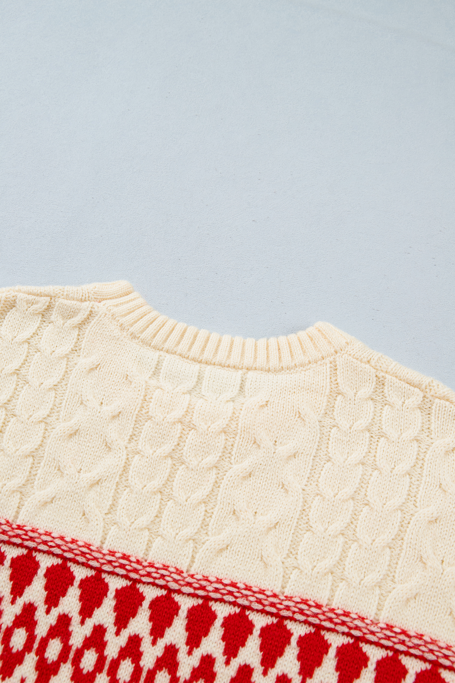 Western Print Women's Sweater, Cozy Round Neck Fall Top - Detail View 16