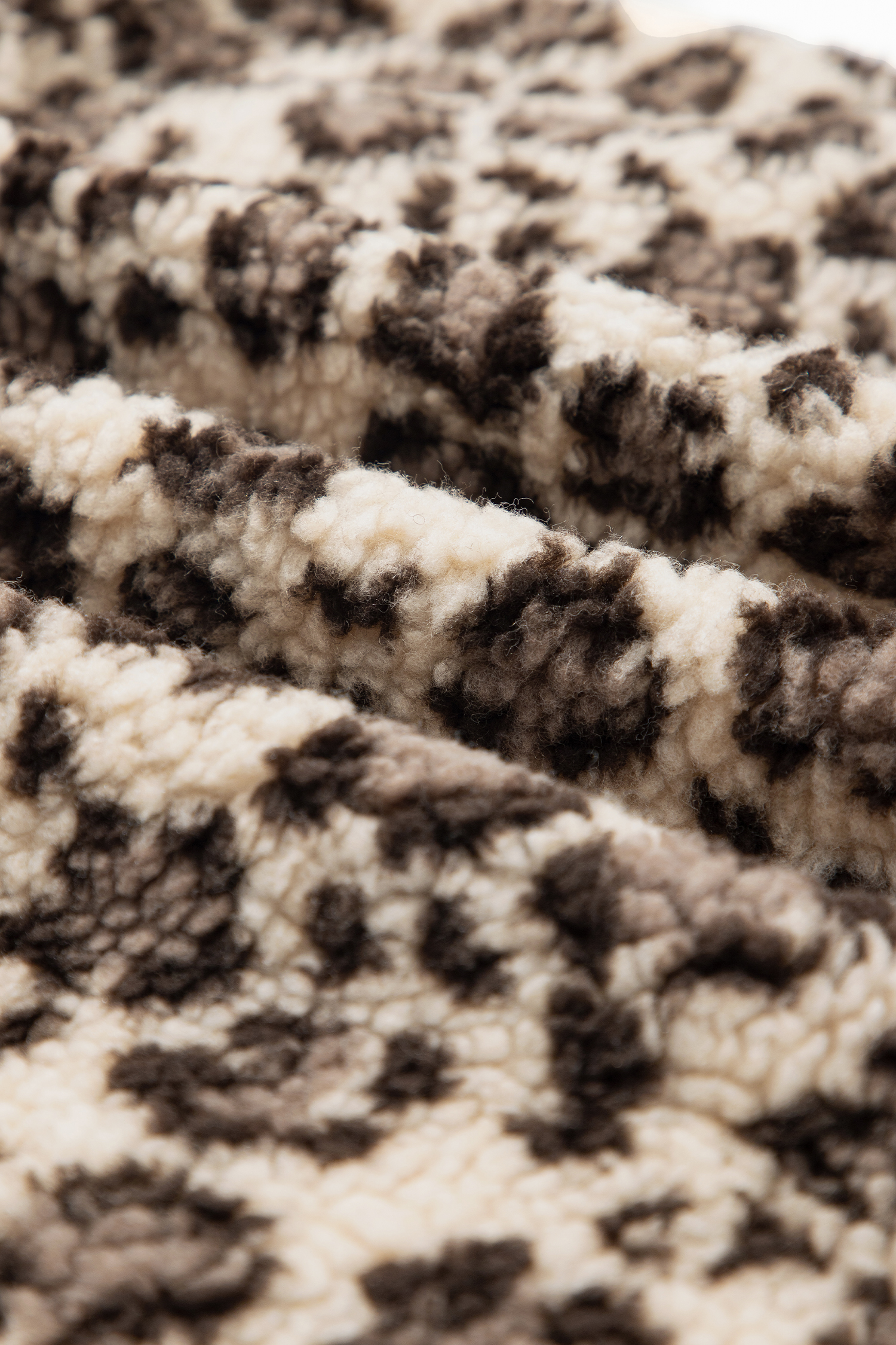 Women's Leopard Sherpa Pullover, Casual Zip Up Fleece - Detail View 13