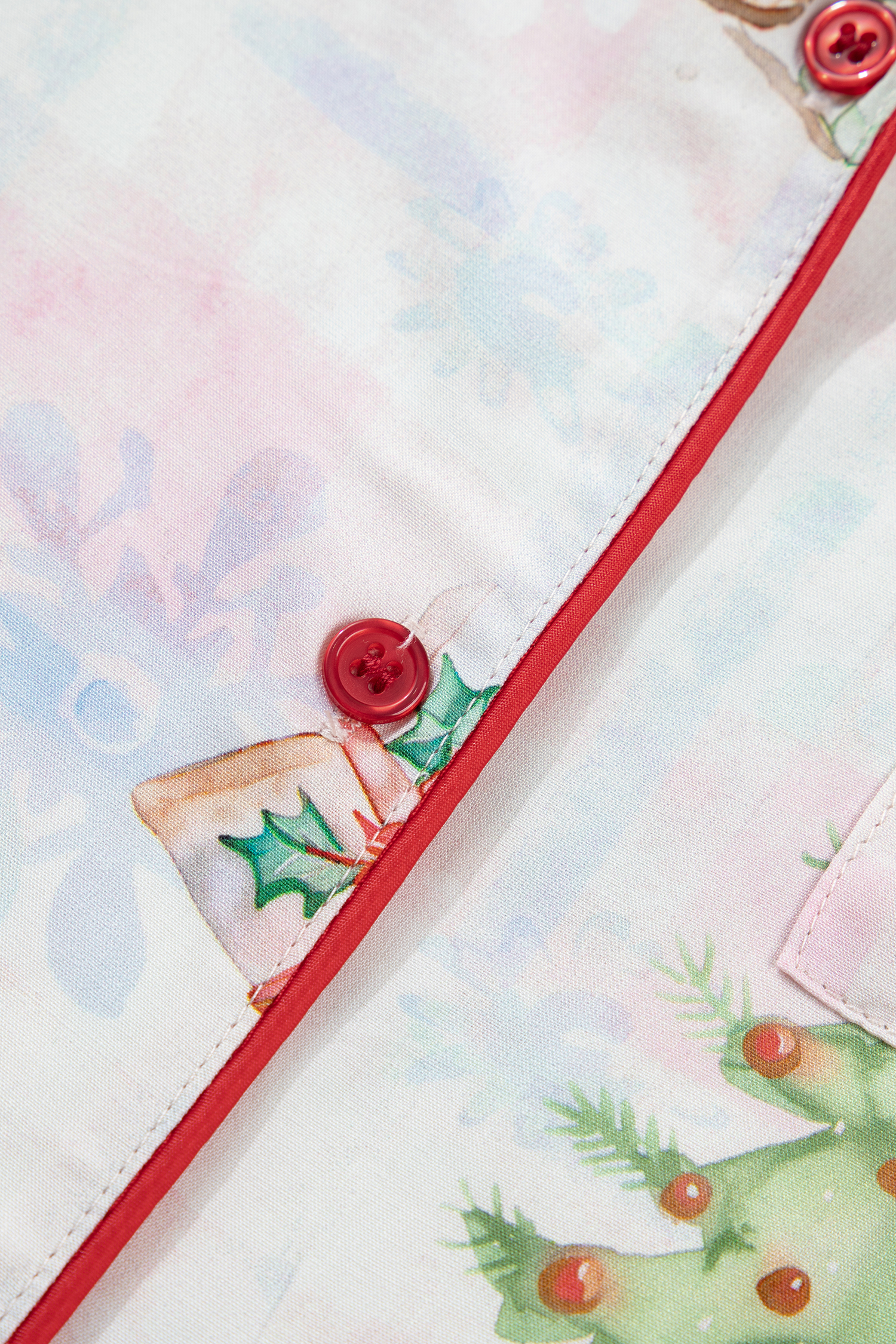 Women's 100% Viscose Pajama Set, Soft Long Sleeve Loungewear - Detail View 9